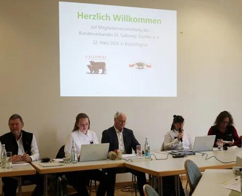 MGV des Bundesverbandes Deutsche Galloway-Züchter e.V. in Bischofsgrün/BY